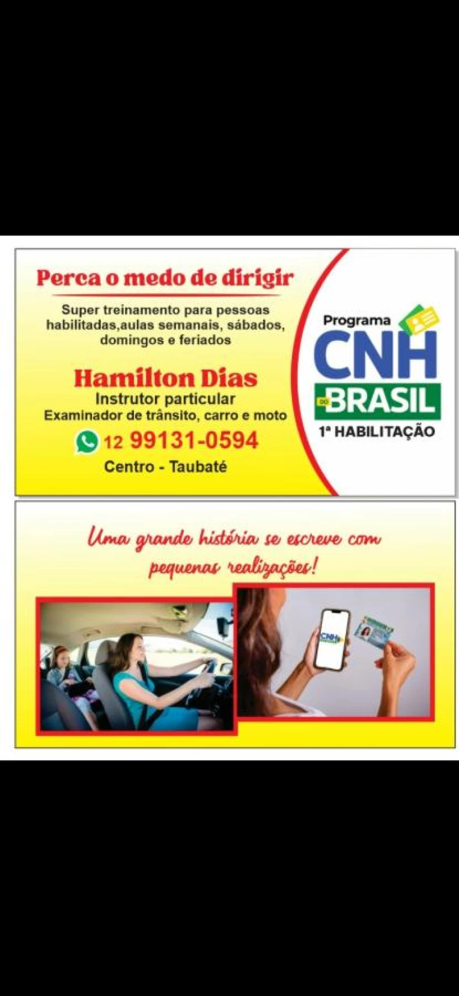 Foto 1:  — Hamilton Dias - Perca o medo de dirigir